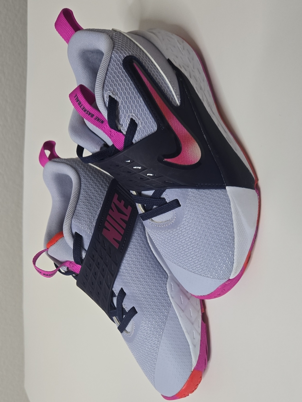Nike Team Hustled D12 - Navy, Hot Pink, Some Orange and Light Purple -Big KID 3Y